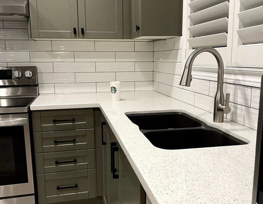 Nassar Renovation Projects - Kitchen sink renovation - Nassar Renovations, Plumbing & Heating. Specializes in Bathroom Renovations, Basement Renovations, Kitchen Renovations, and plumbing. Operating in Brampton, Mississauga, Toronto, and Scarborough.